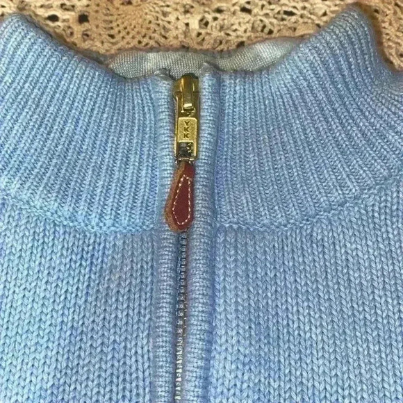 J McLaughlin combed cotton quarter zip sweater - Picture 4 of 8